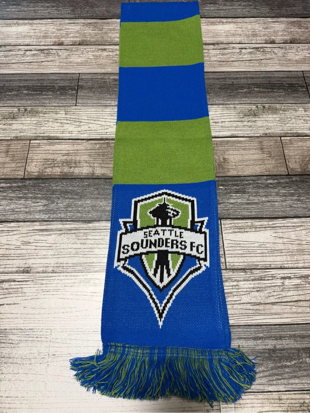 Ruffneck Seattle Sounders Fc MLS Scarf Blue Green Acrylic